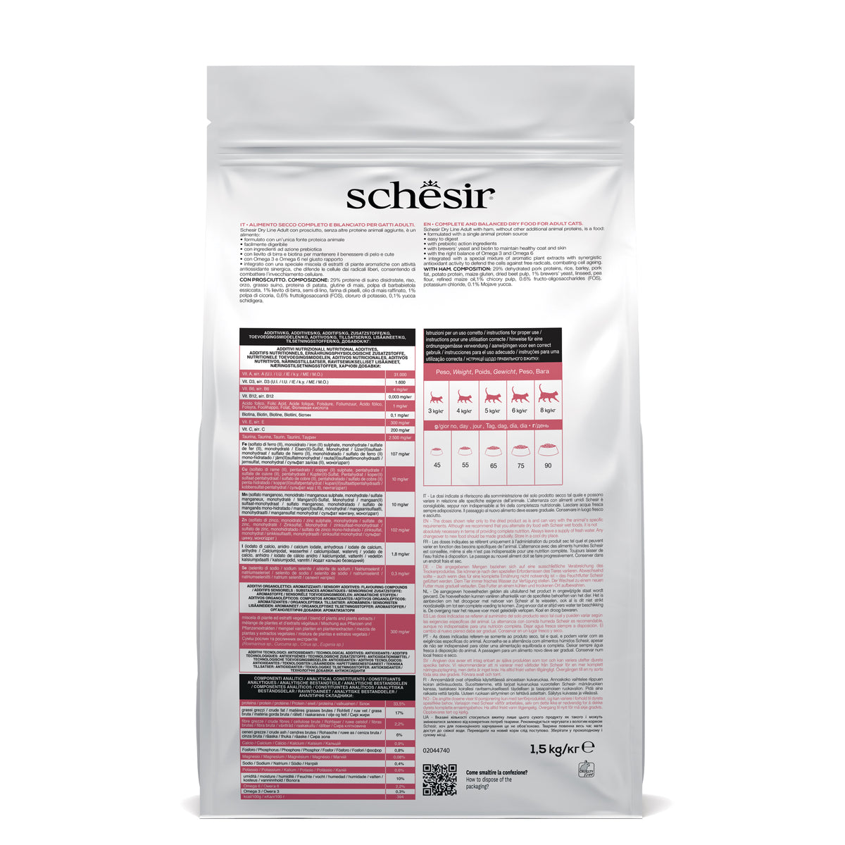 Schesir dry original Adult con prosciutto 400 g