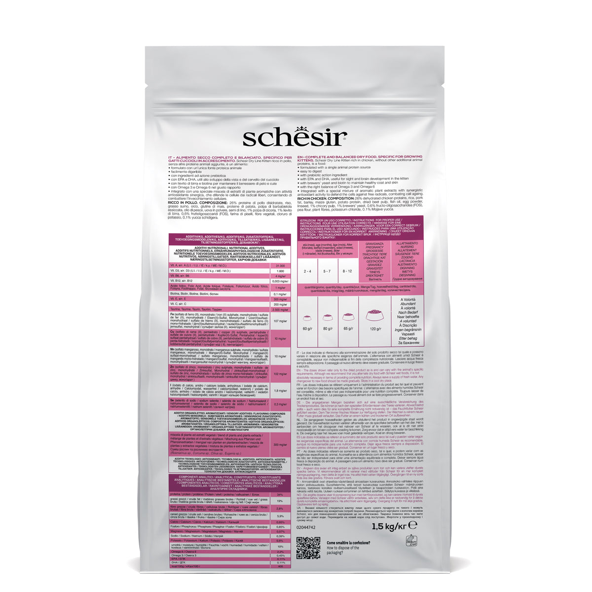 Schesir Dry Original Kitten con pollo 400 g