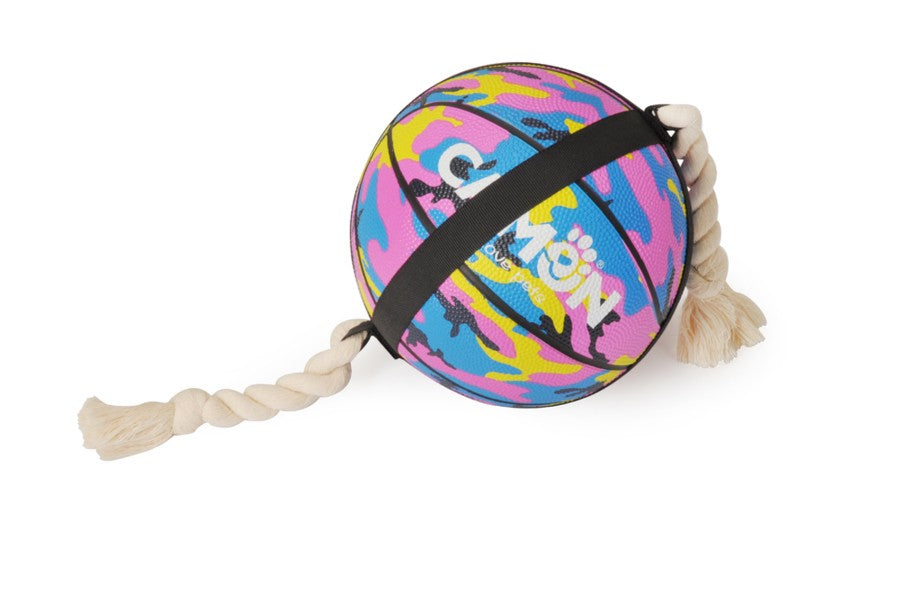 Camon Palla da Basket Multicolor con Maniglie in Corda