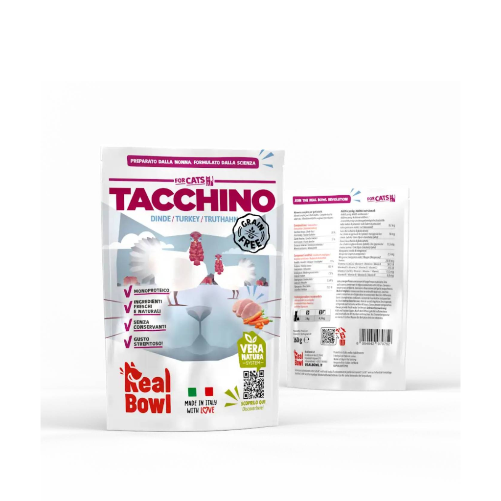 Real Bowl Busta Cat Tacchino 160 g