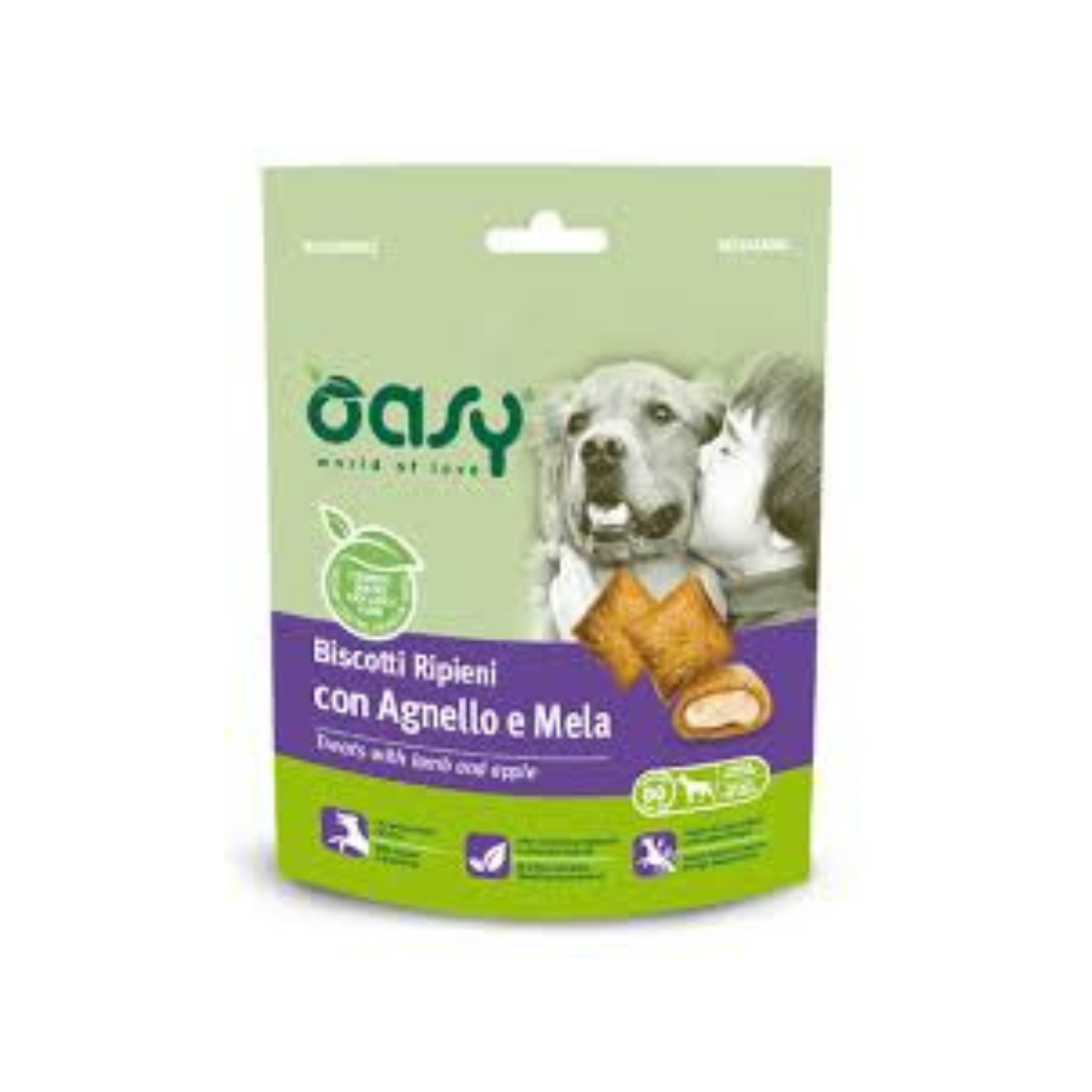 Oasy biscotti ripieni Agnello e mela