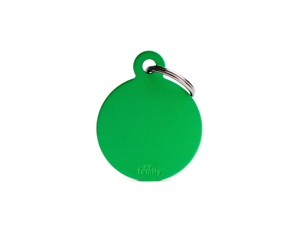 Medaglietta Basic Cerchio Piccolo in Alluminio