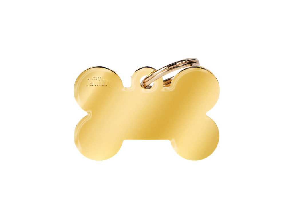 Medaglietta BIG Bone Aluminium Gold