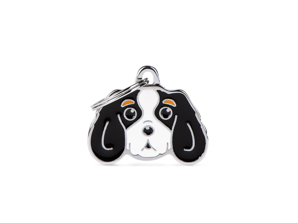 Medaglietta Cavalier King Nero