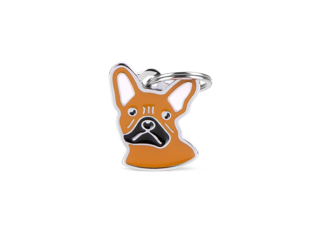 Medaglietta French Bulldog Marrone
