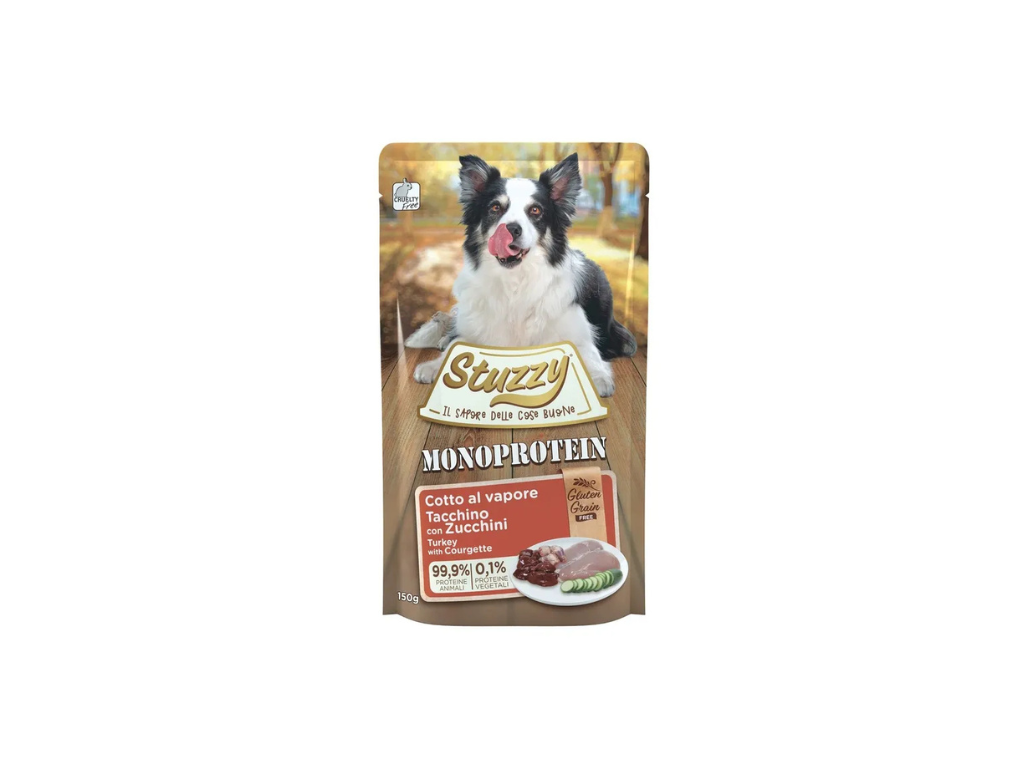 Pacchetto 12 pz – Stuzzy Dog Monoproteico Tacchino 150 g