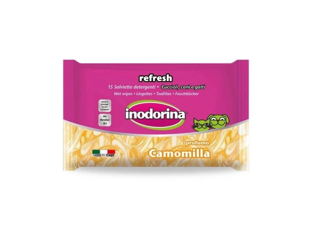 Inodorina Salviette Detergenti Camomilla 15 pz