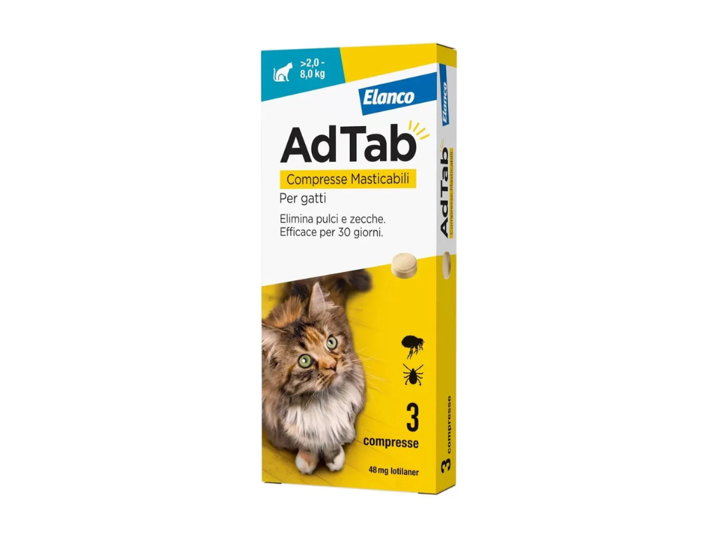 Adtab 48 mg X3BLCD per Gatti da 2 a 8 kg