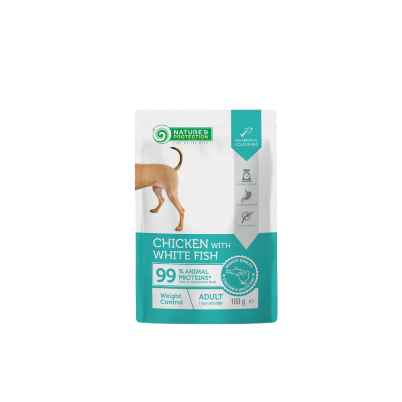 Nature's Protection Busta Adult Dogs Weight Control Chicken-white Fish, 100 g.