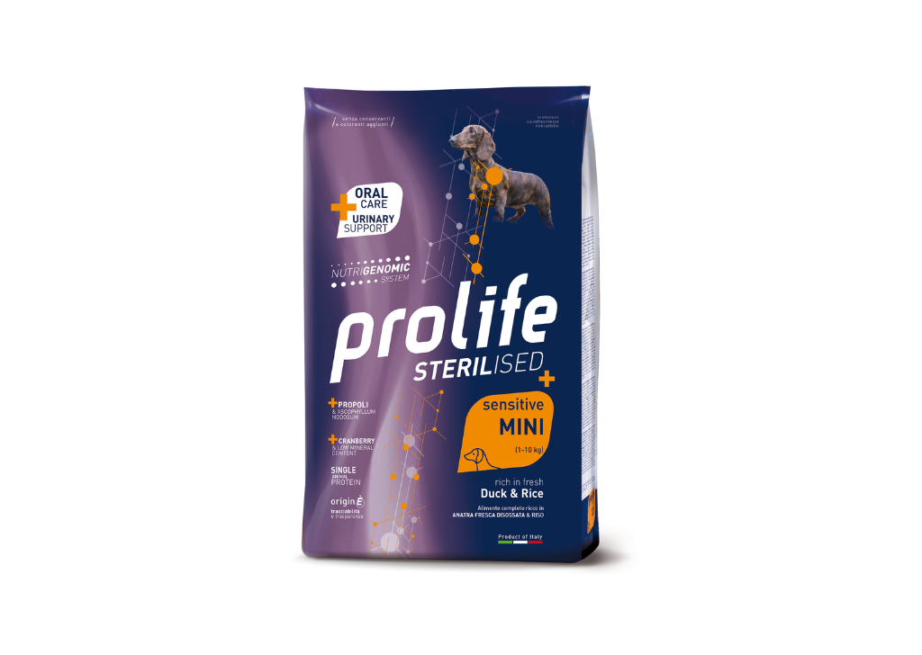 Prolife Dog Sterilized Sensitive Anatra e Riso Mini 7 kg