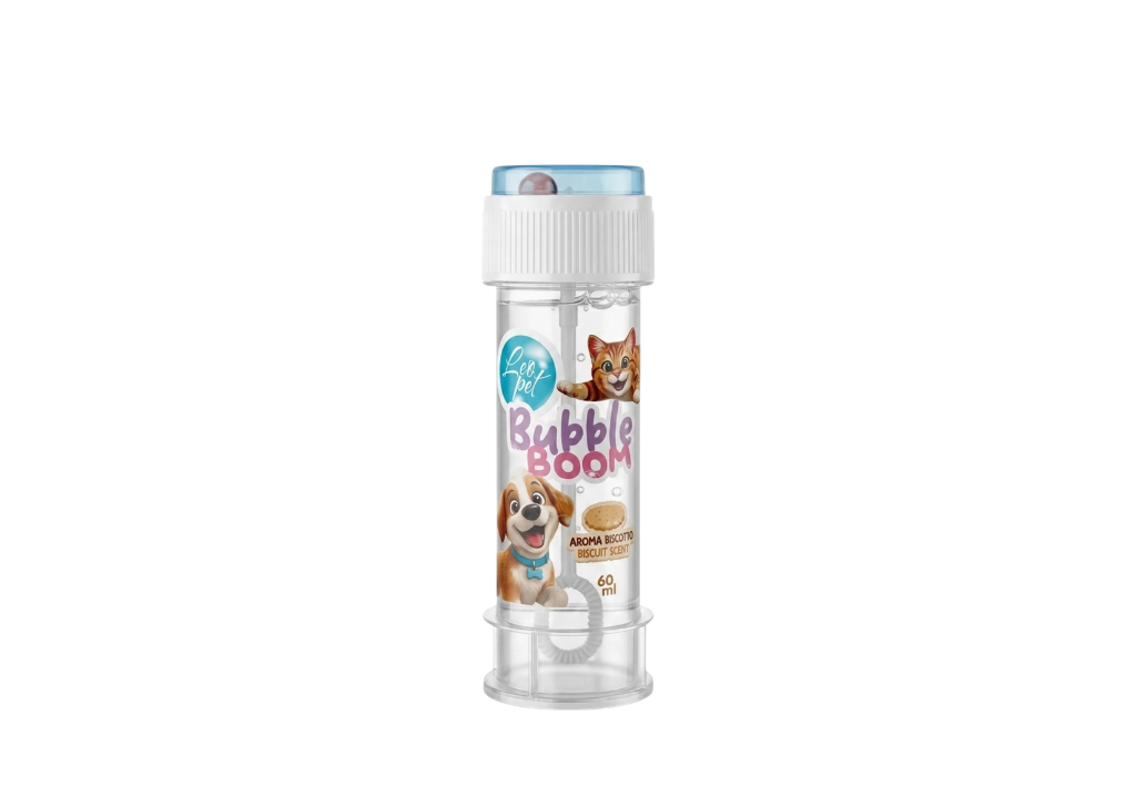 Leo Pet Bolle di Sapone per Cani e Gatti Aroma Biscotto