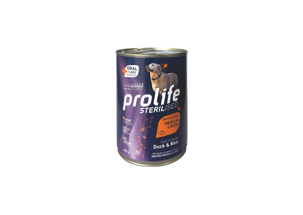 Prolife Dog Adult Sterilized Duck & Rice M/L 400 g