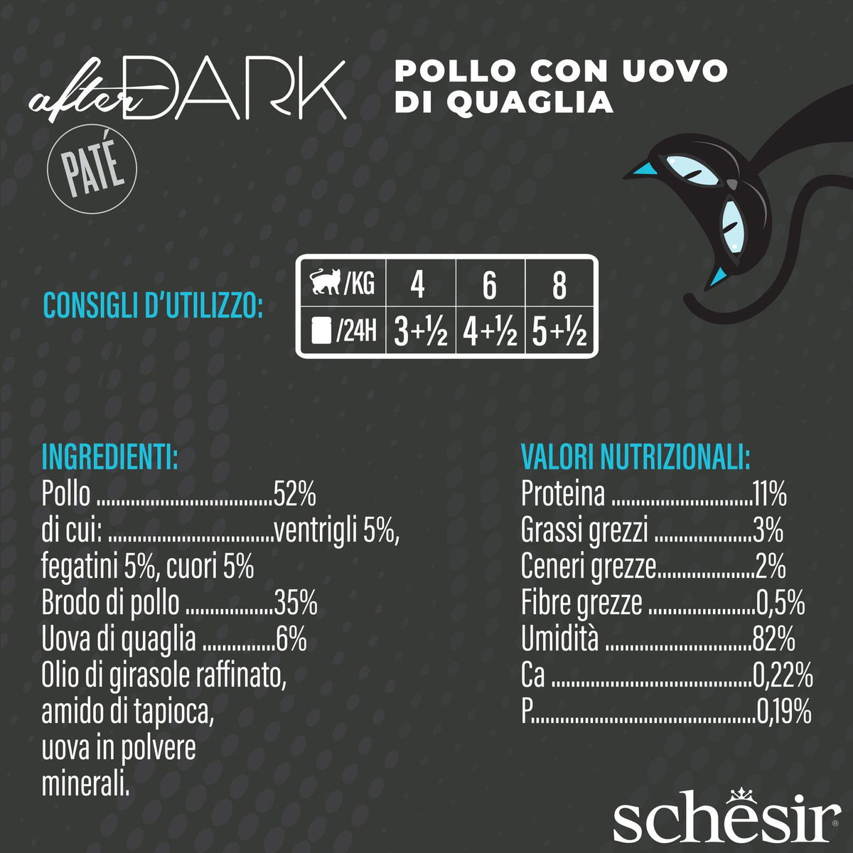 Schesir Pollo Uovo 80 g Filetto