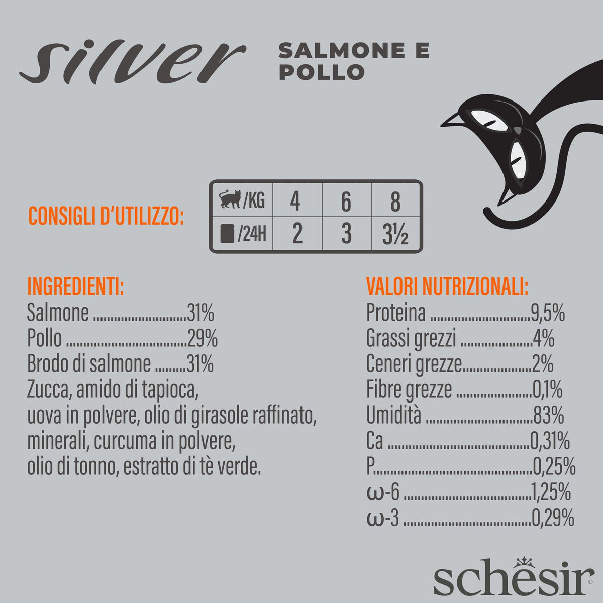 SCH Silver Mousse Salmone 12x80 g