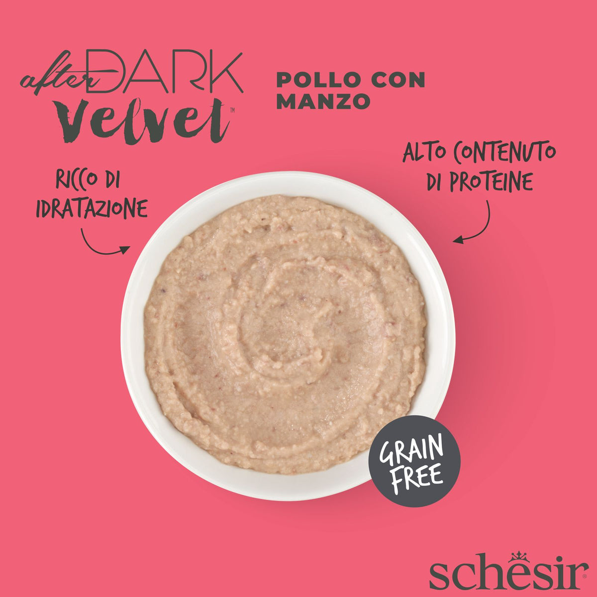 Schesir Velvet Mousse Pollo Manzo 80 g