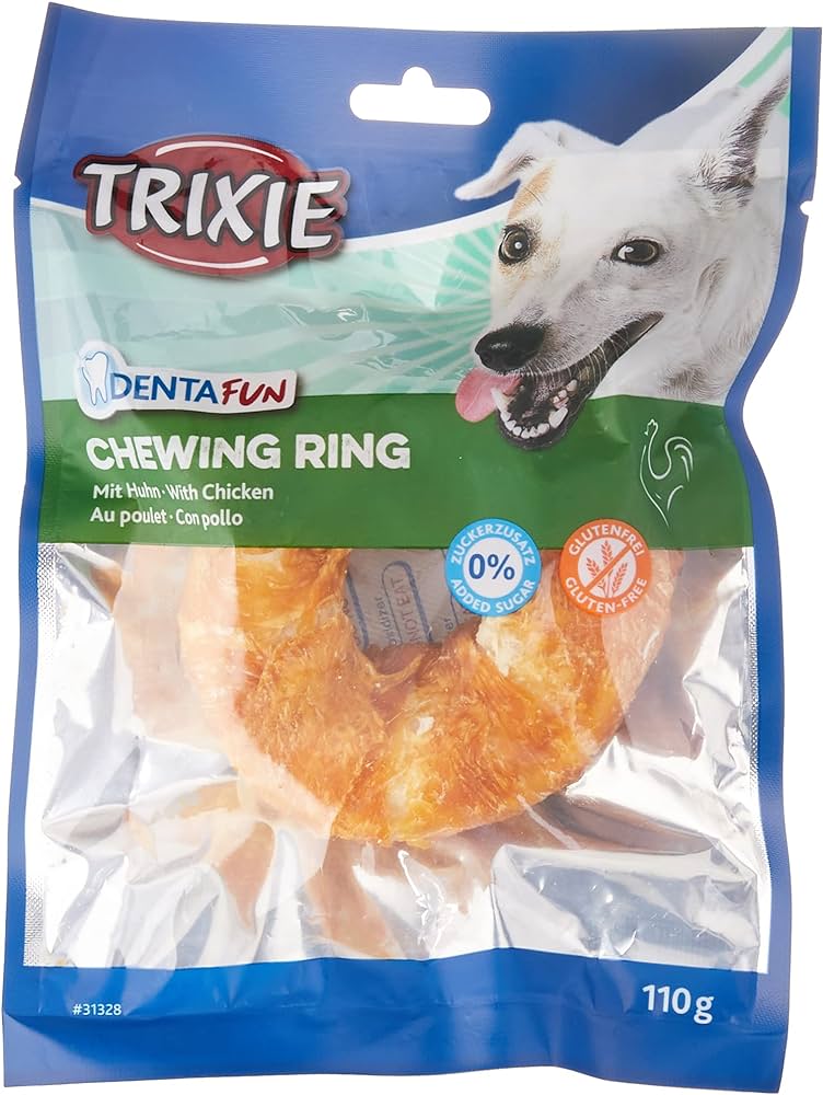Trixie Denta Fun - Anello da masticare con pollo, 110 g