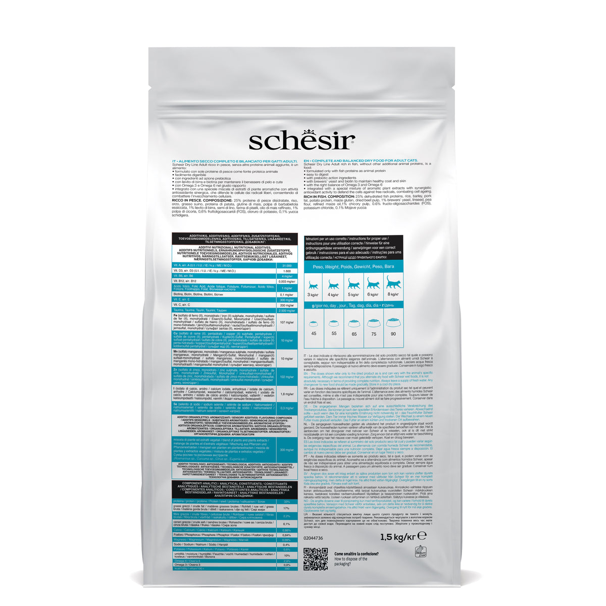 Schesir Dry Original Adult con pesce