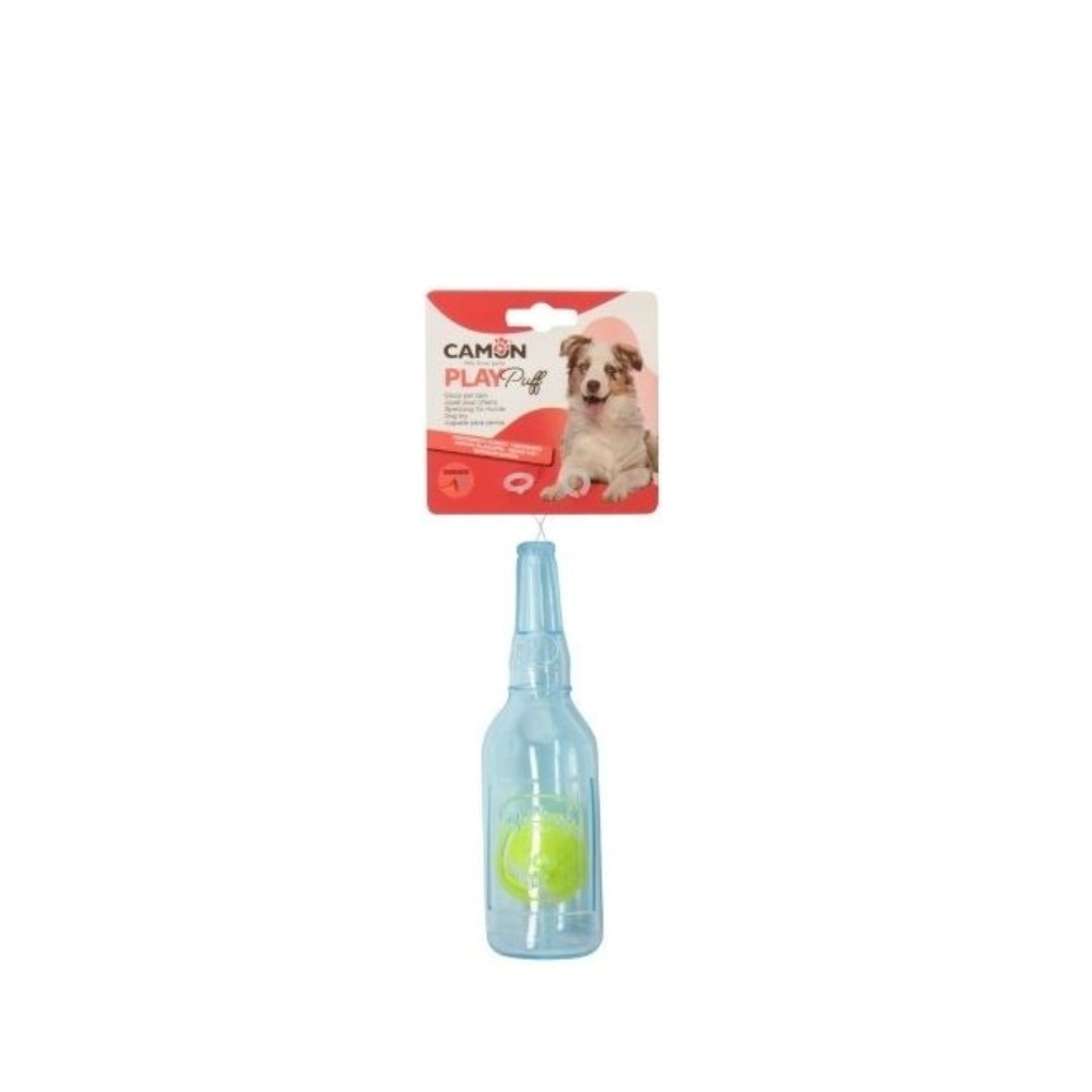 Camon Gioco Cane Tpr Bottiglia con Palla da Tennis