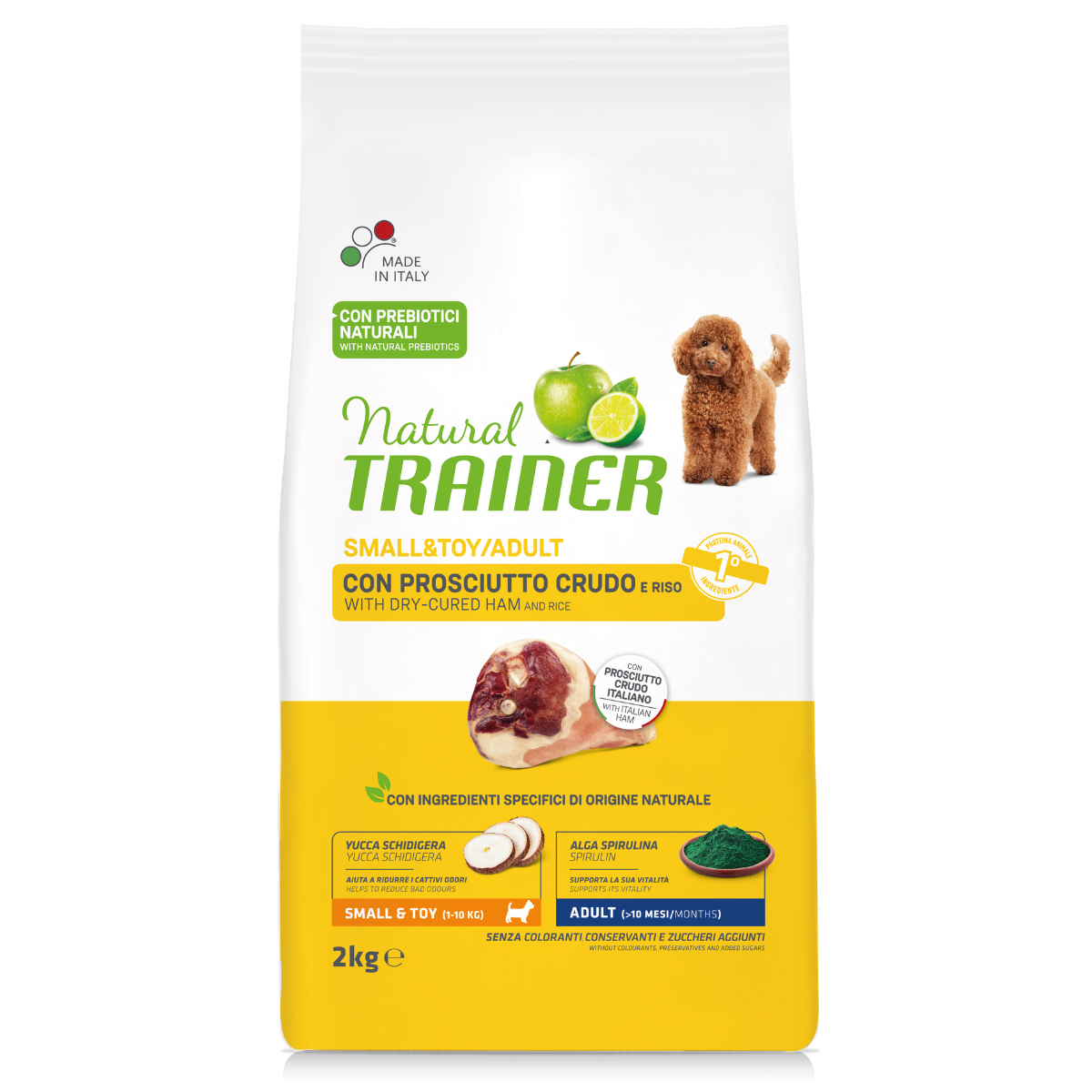 Natural Trainer Dog S&T Prosciutto e Riso 2 kg