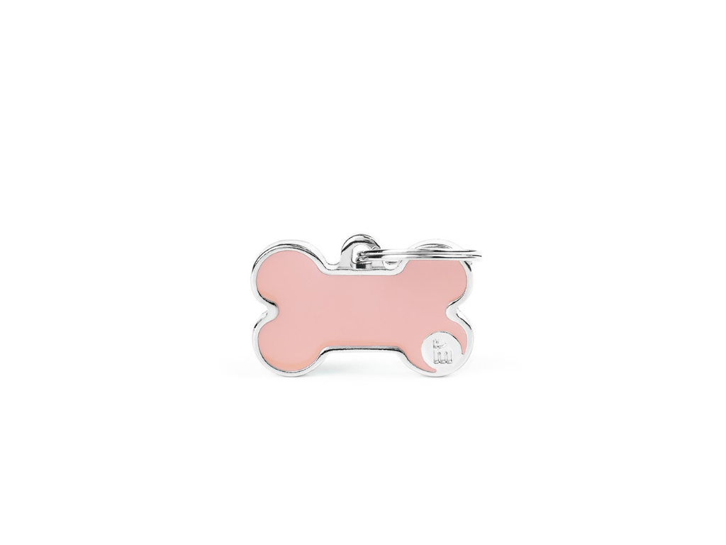 Medaglietta Basic Handmade Osso XL Rosa