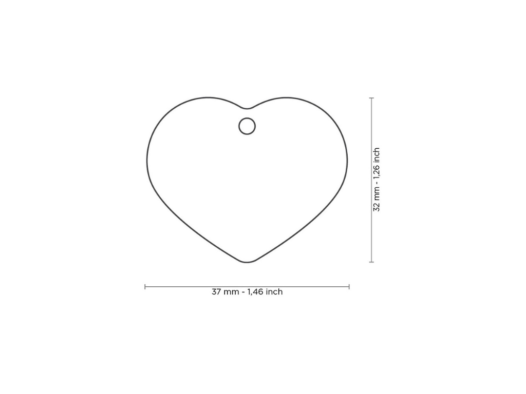 Cuore L Alluminio Viola Basic