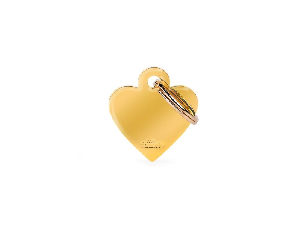 Medaglia Cuore S Ottone Dorato Basic