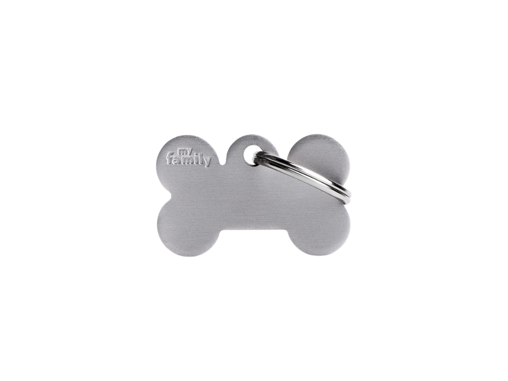 Medaglietta Basic Osso Piccolo in Alluminio Ottone cromato
