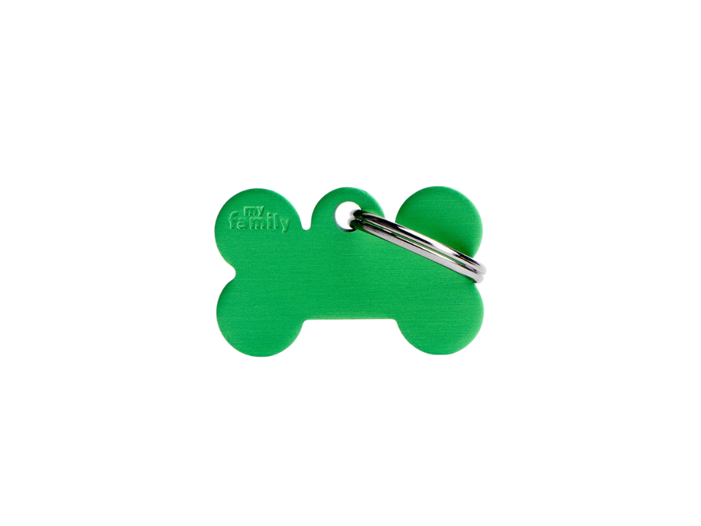 Medaglietta Basic Osso Piccolo in Alluminio Verde