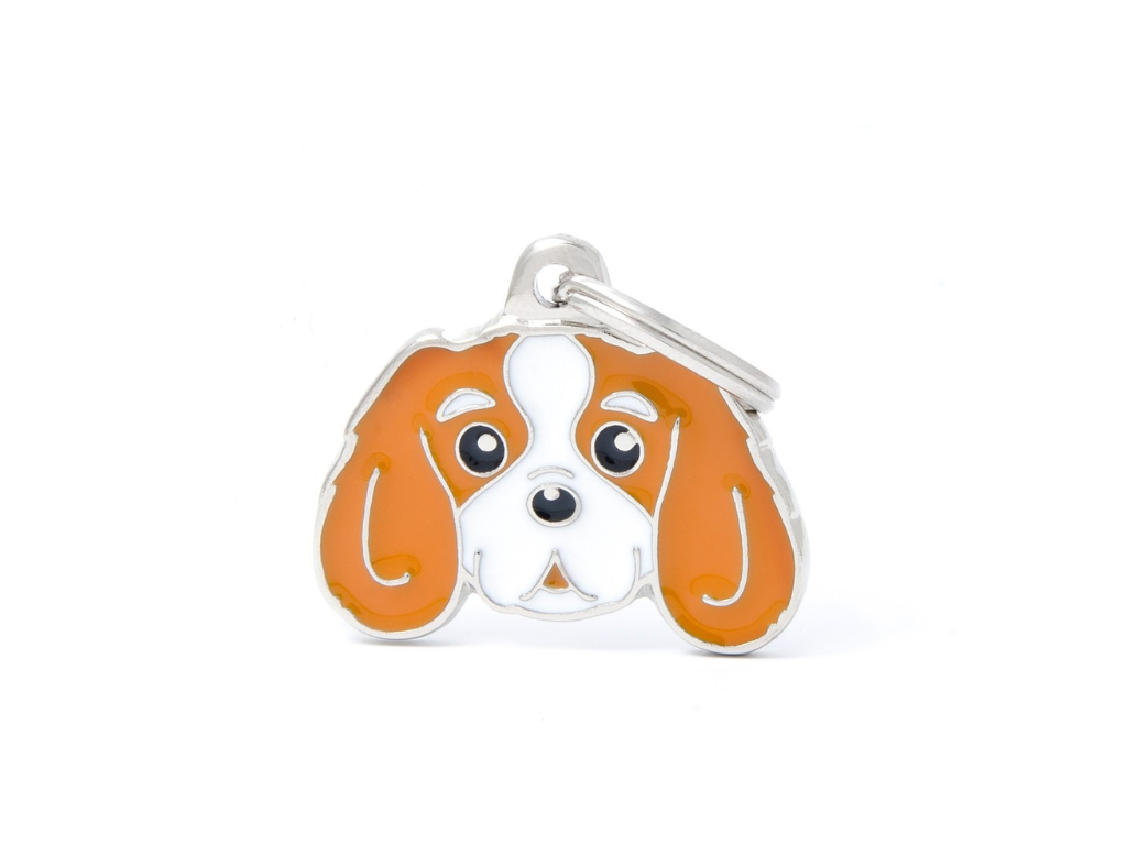 Medaglietta Cavalier King Arancione