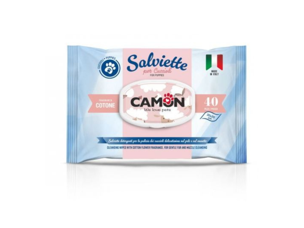 Salviette Cotone per Cuccioli 40 pz