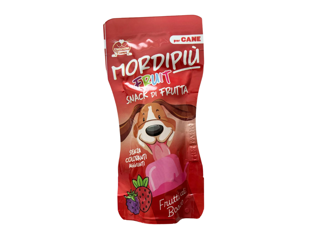 Snack Mordipiu alla Frutta 50 g. Frutti di bosco