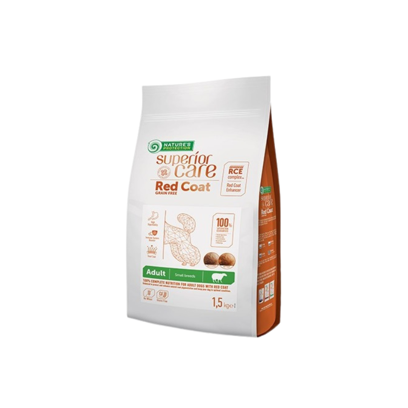 Nature's Protection Superior Care Red Coat Dog Adult Small Breed 1,5 kg | Lamb