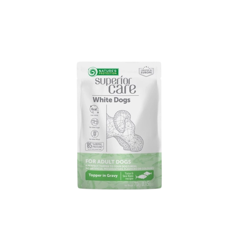 Nature's Protection Busta White Dogs Adult All Breeds Tuna &Sea Bass 70 g