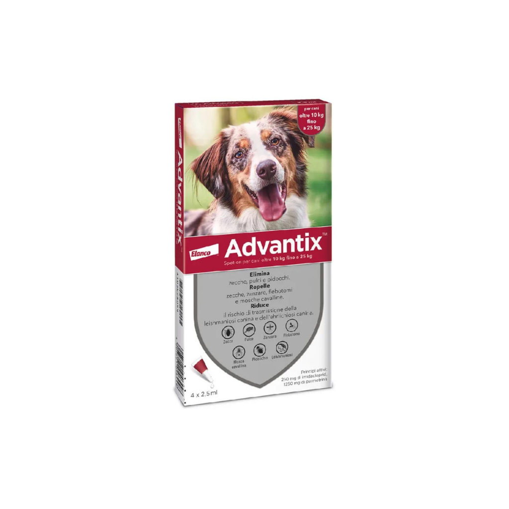 Advantix per Cani 4x2,5 ml 10-25 kg
