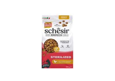 Schesir Cat Monoprotein Sterilized Pollo 400 g