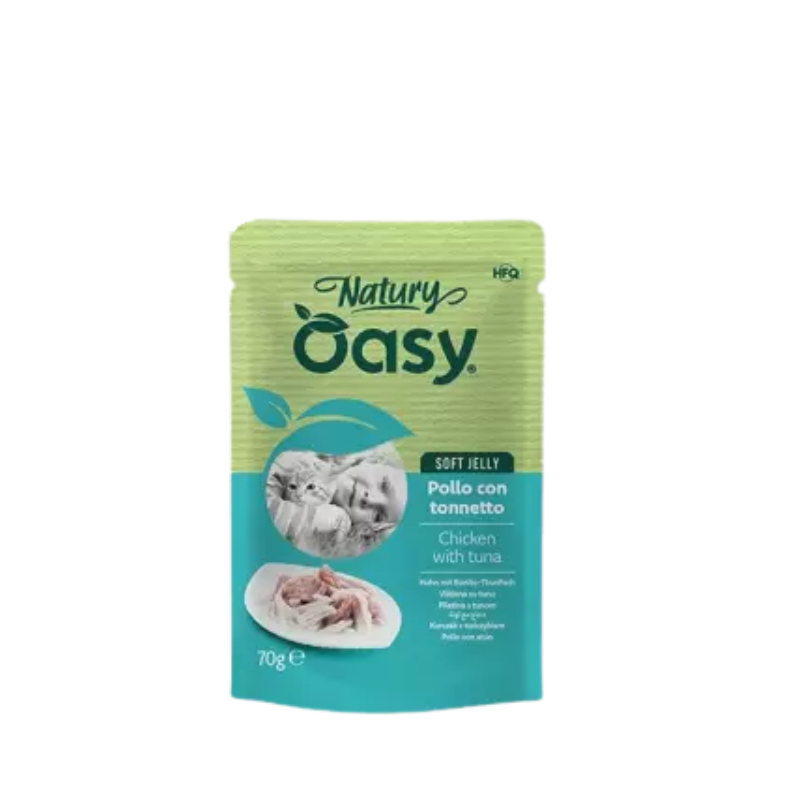 Oasy Cat Soft Jelly- Pollo con Tonnetto Busta 70 g