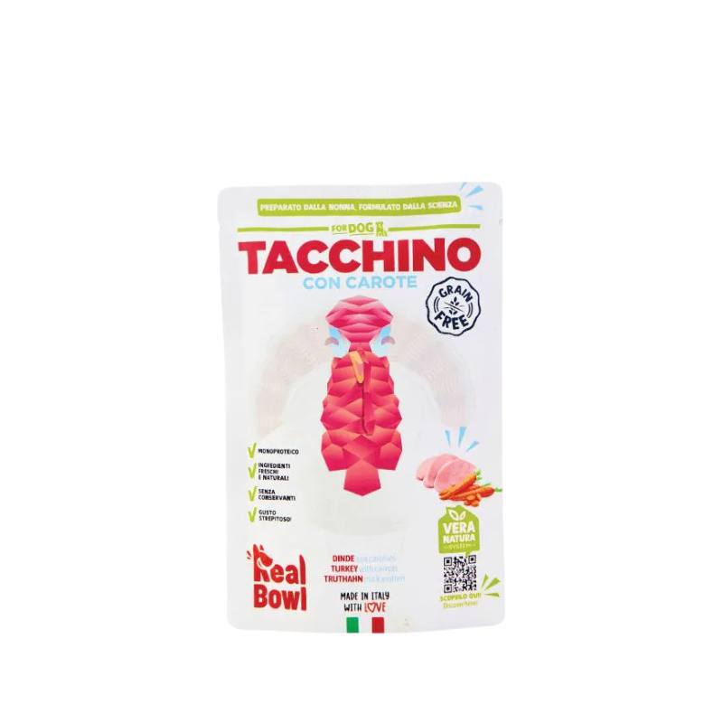 Real Bowl Busta Dog Tacchino 150 g