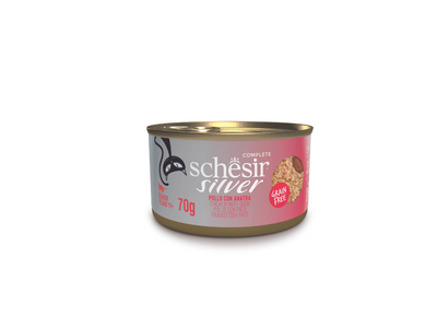 Schesir Silver Mousse Filetti di Pollo con anatra