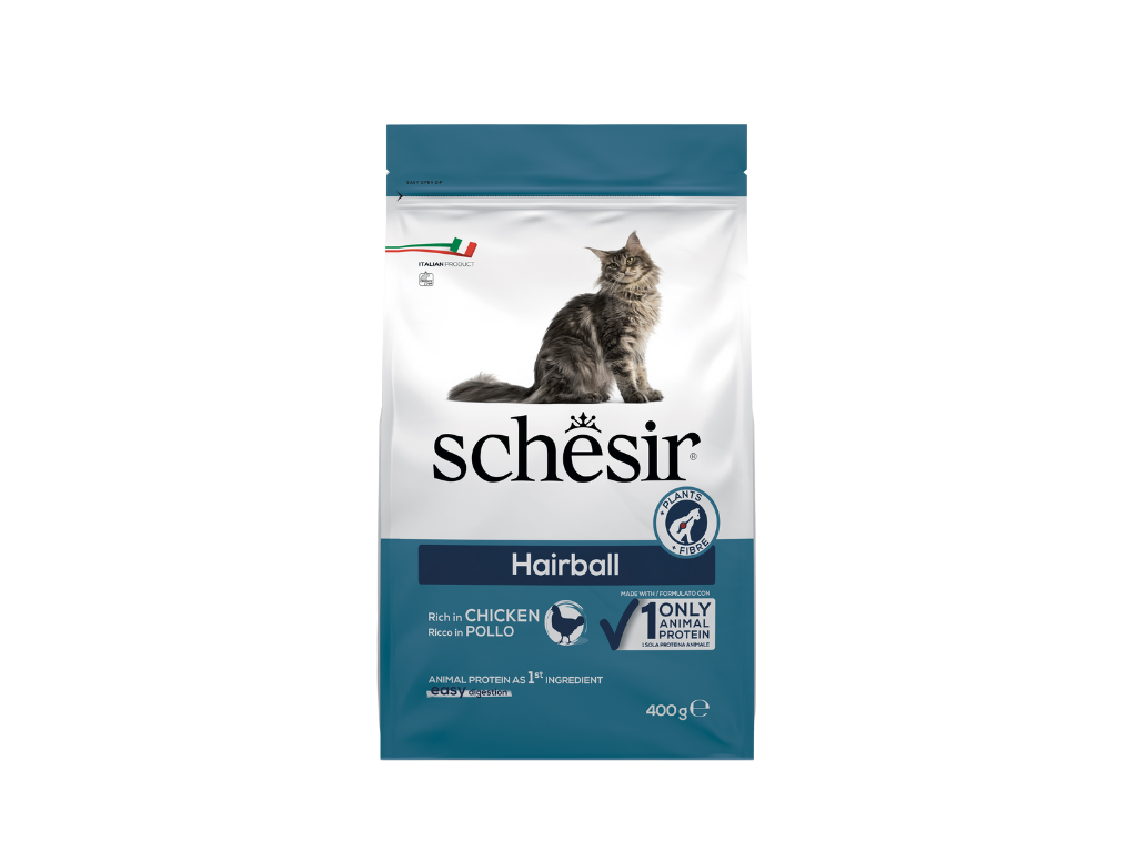 Schesir dry original hairball pollo 400 g