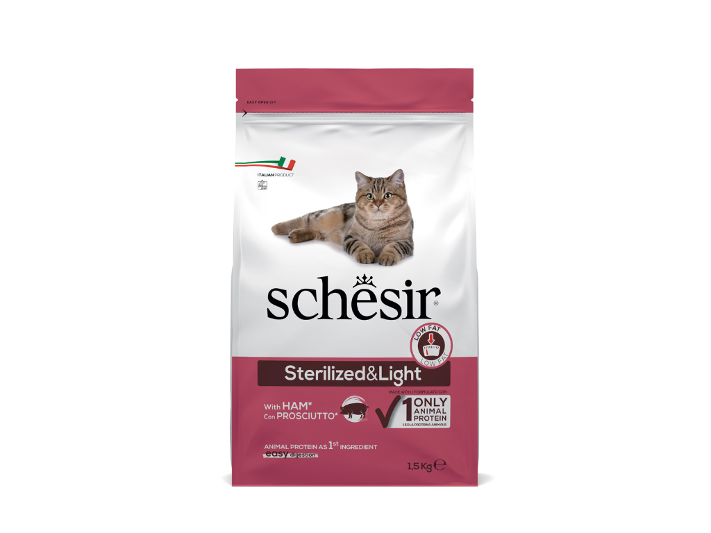 Schesir Dry Original Sterilized & light con prosciutto 1,5 kg
