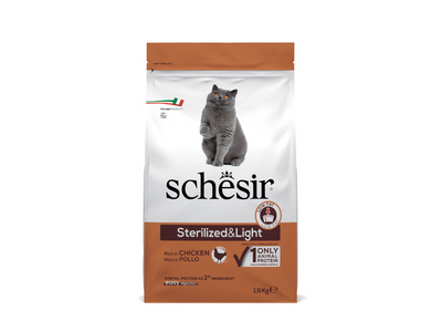 Schesir Dry Original Sterilized&light al pollo 1,5 kg