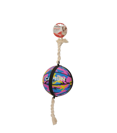 Camon Palla da Basket Multicolor con Maniglie in Corda