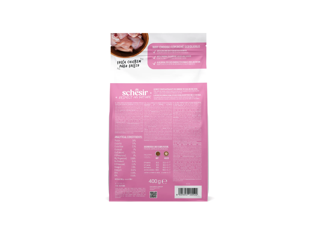 Schesir Cat Kitten Monoprotein Pollo 400 g
