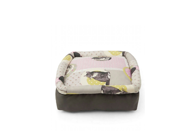 Alba Cuscino Pouf Quadrato Cats 50x50x18 cm