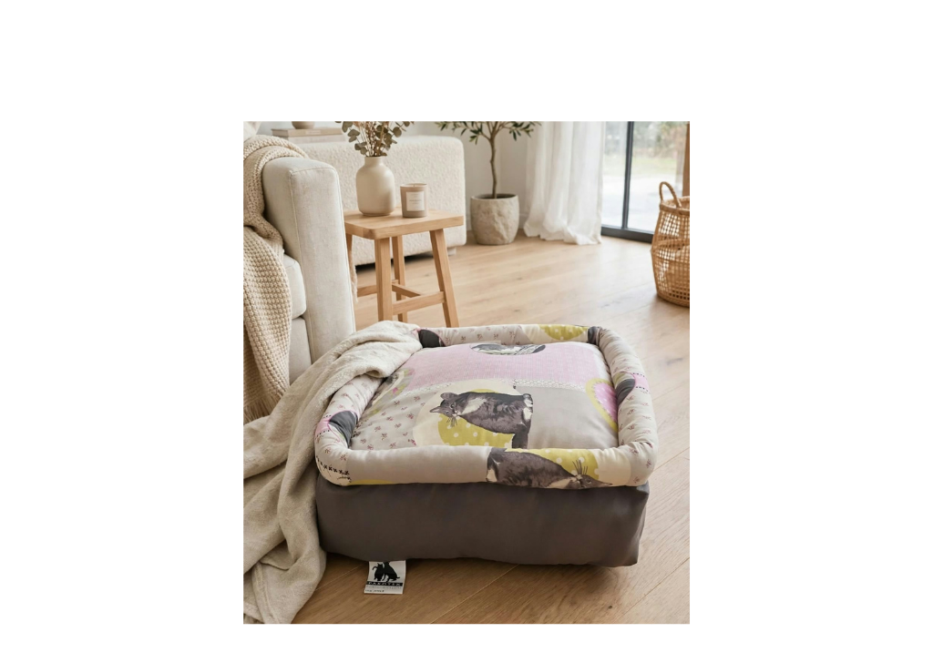 Alba Cuscino Pouf Quadrato Cats 50x50x18 cm