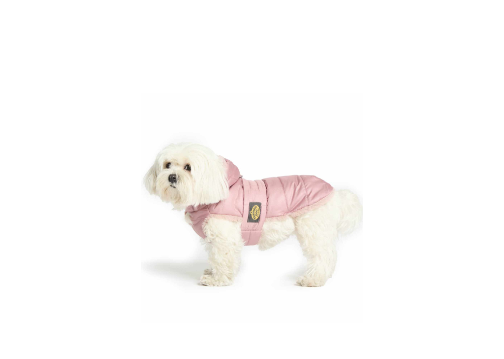 Fashion Dog Cappotto Trapuntato con Fodera in Eco Pelliccia 47 Rosa