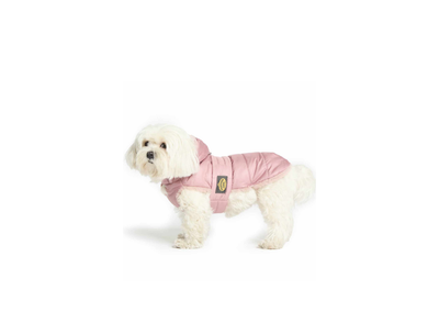 Fashion Dog Cappotto Trapuntato con Fodera in Eco Pelliccia 47 Rosa