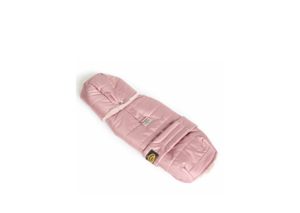 Fashion Dog Cappotto Trapuntato con Fodera in Eco Pelliccia 43 Rosa