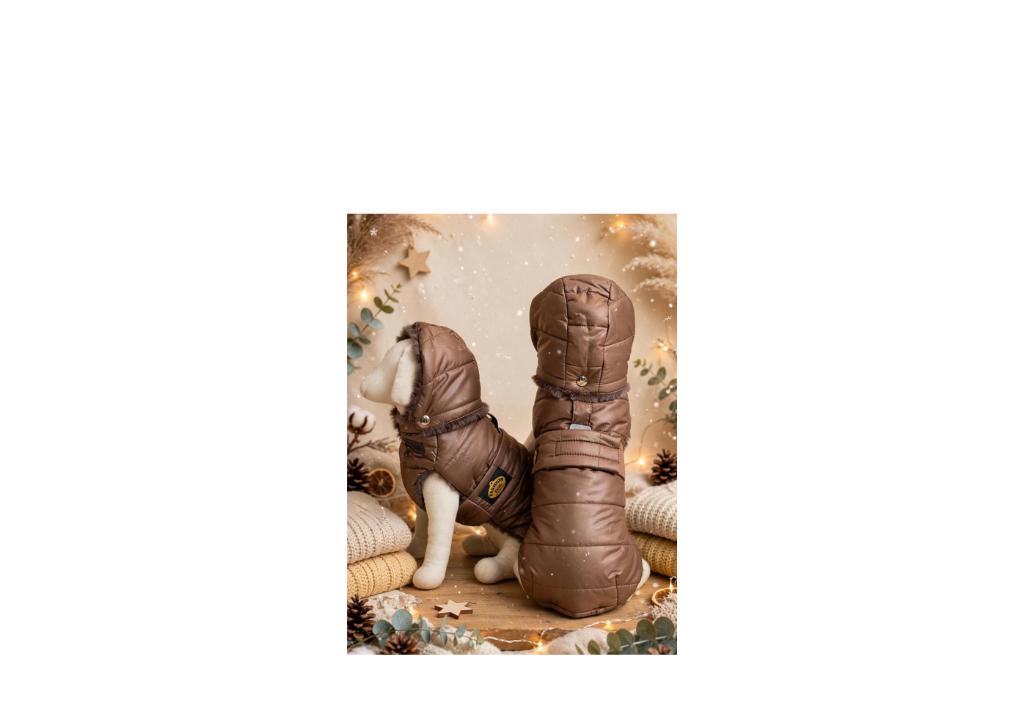 Fashion Dog Cappotto Trapuntato con Fodera in Eco Pelliccia 51 Marrone