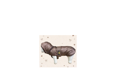 Fashion Dog Cappotto Trapuntato con Fodera in Eco Pelliccia 43 Marrone